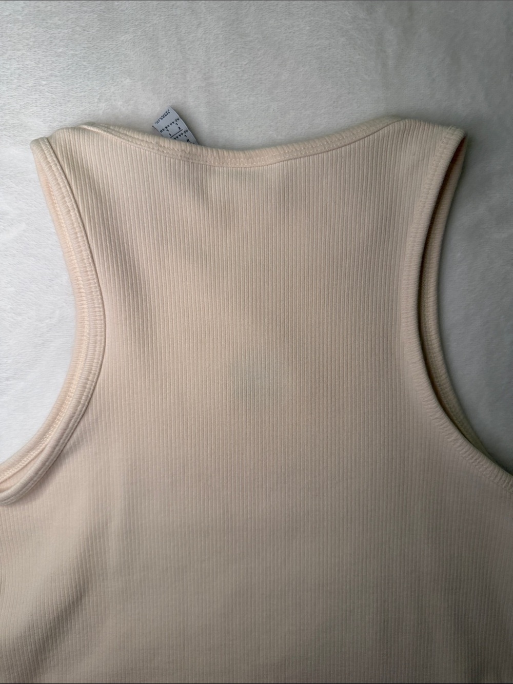Adidas Ivory Ribbed Crop Tank - Picture 8 of 11